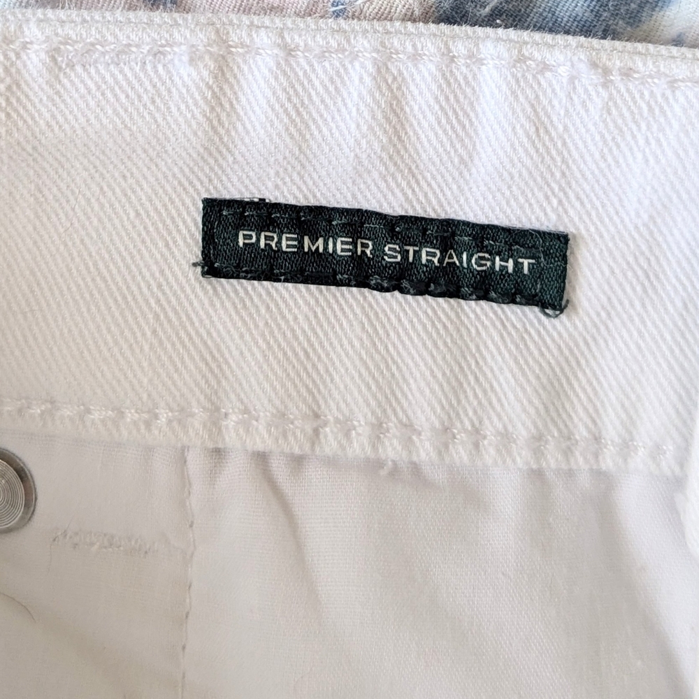 HP🐝NWOT Lauren Ralph Lauren Tall White Jeans - Picture 9 of 12